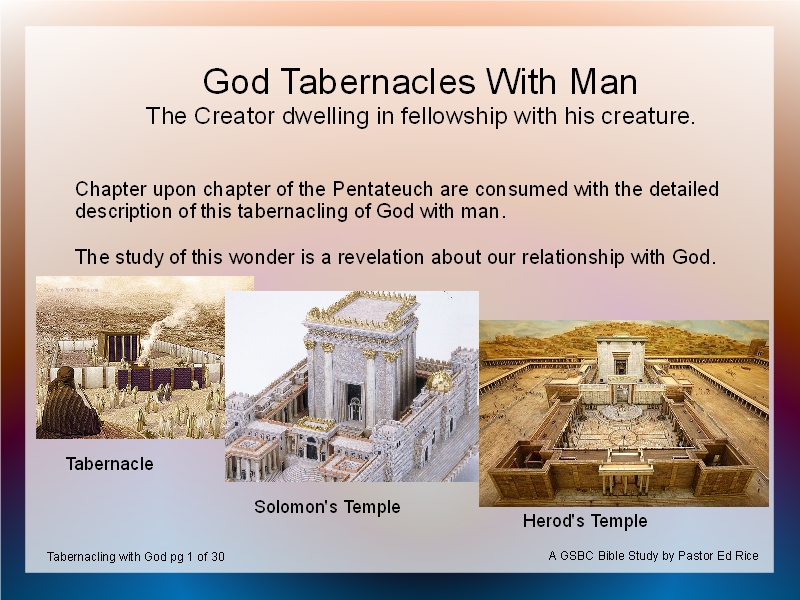 God Tabernacles With Man